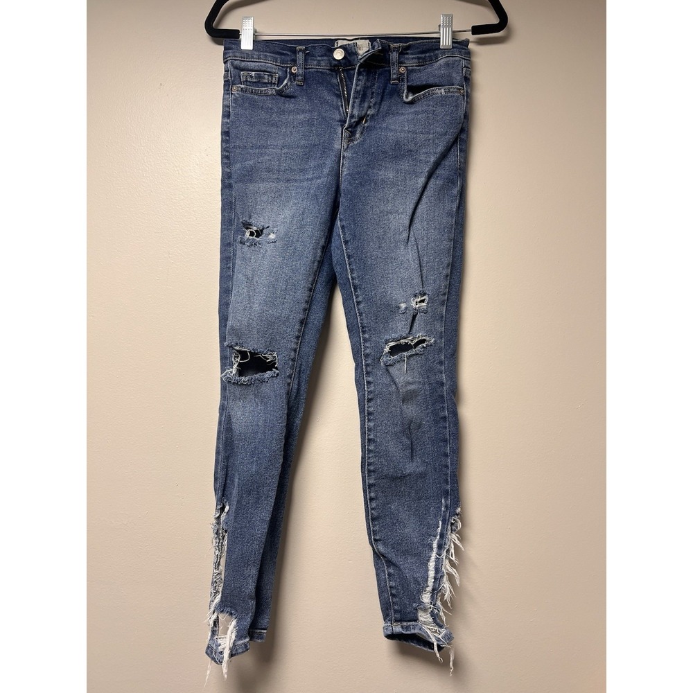 Free People We The Free Size 26 Distressed Skinny Jeans